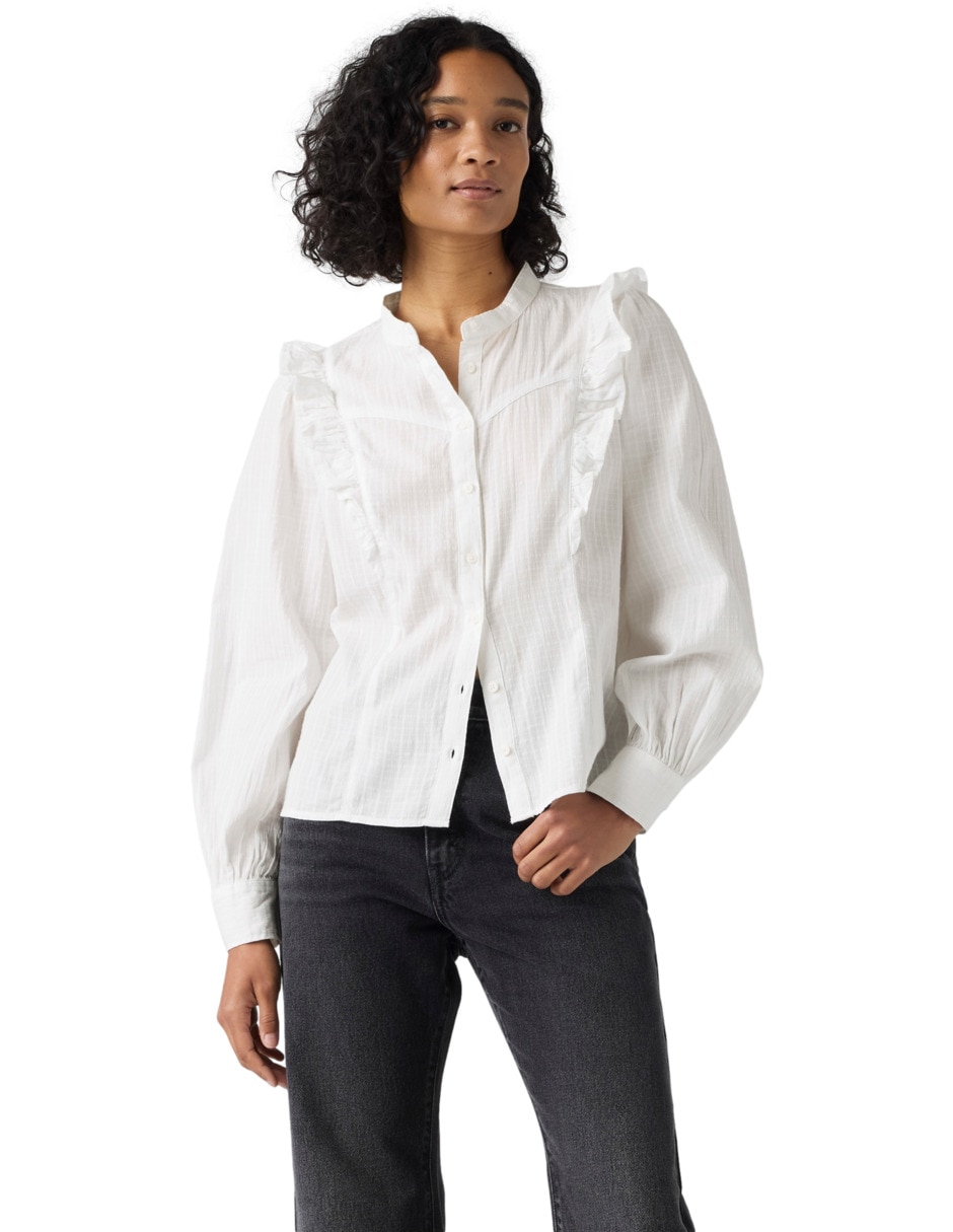 Blusa camisera manga larga para mujer Blusa camisera manga larga para mujer