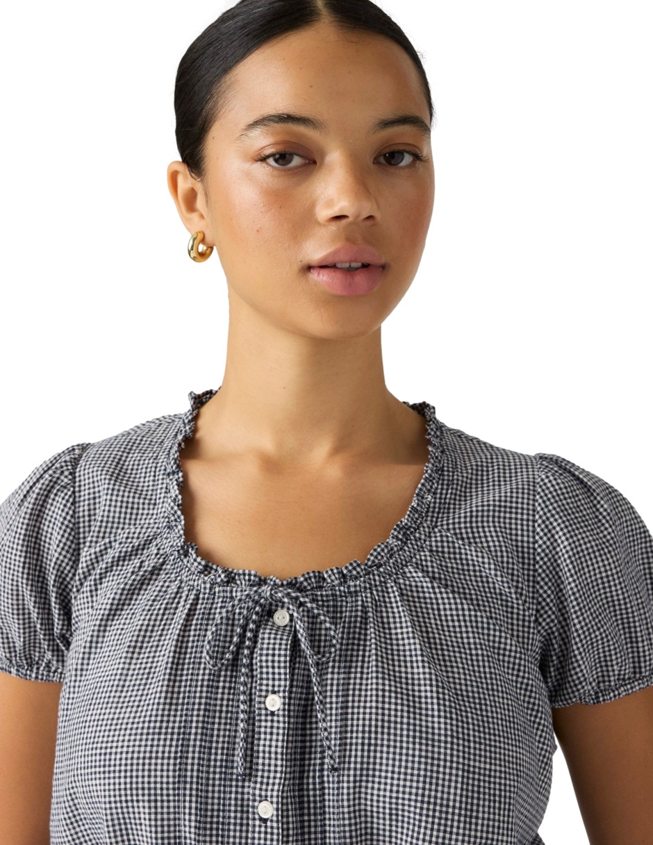 Blusa manga corta para mujer 5
