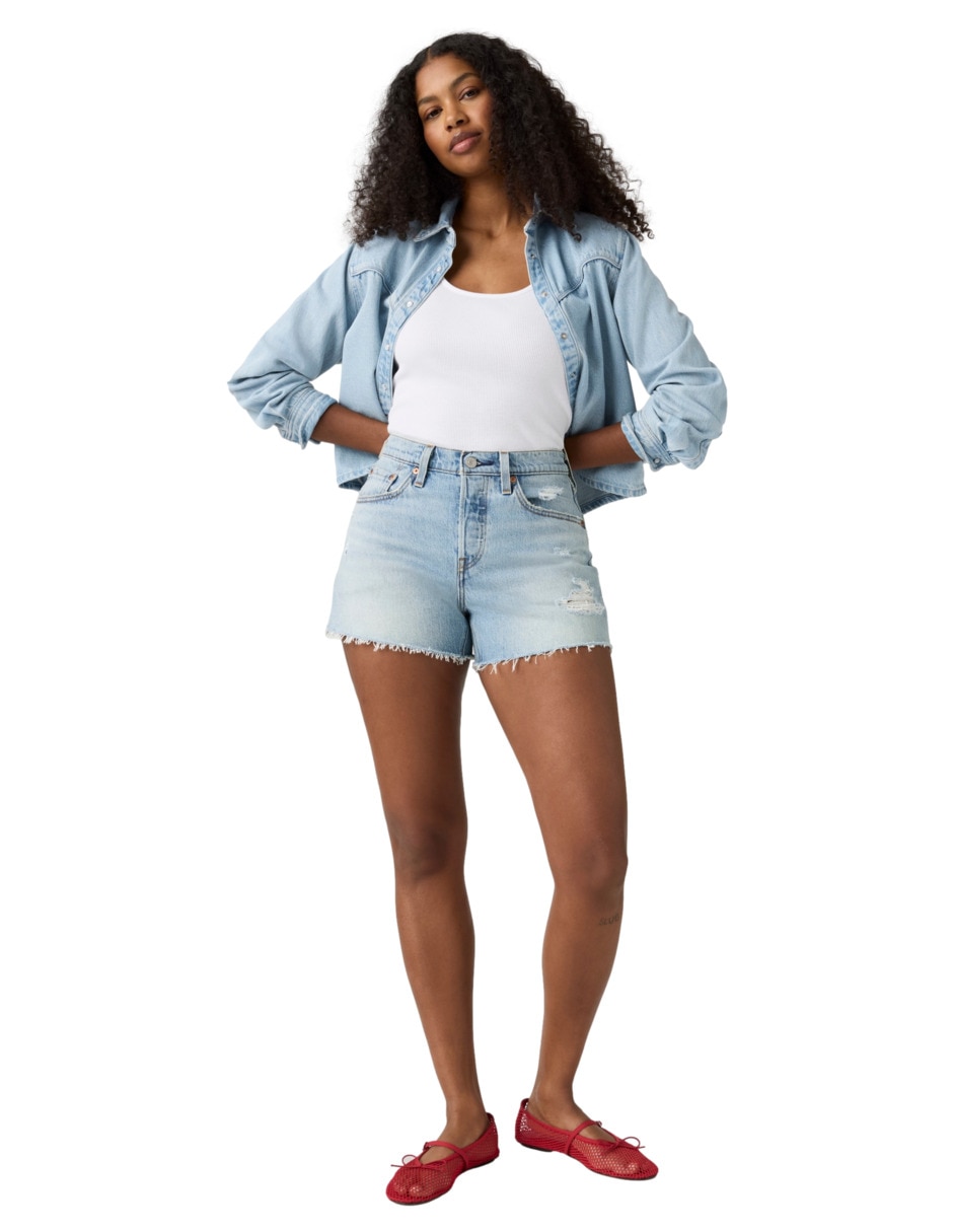 Short levi's de algodón para mujer