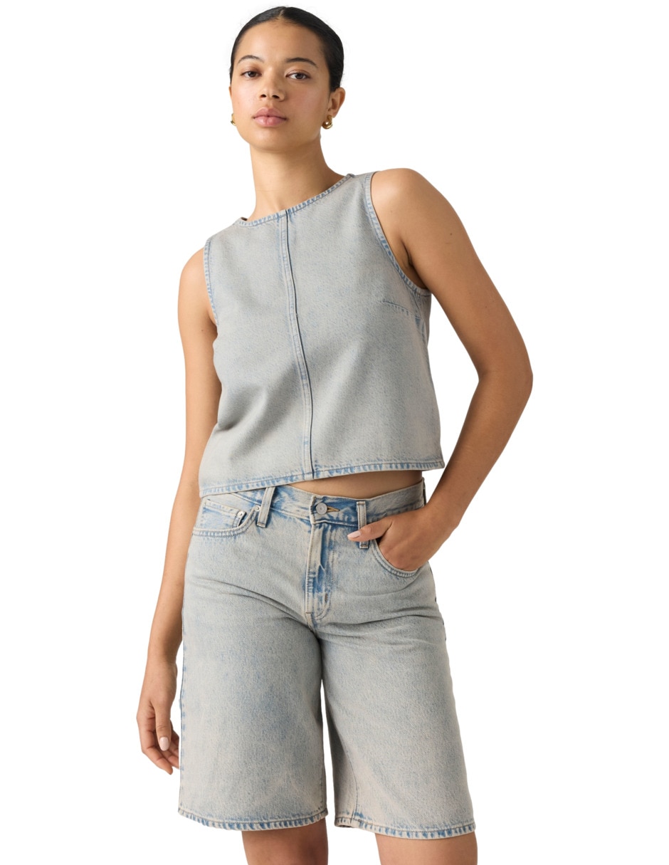 Blusa sin manga para mujer 4
