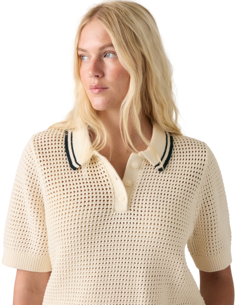 Playera tipo polo para mujer 4