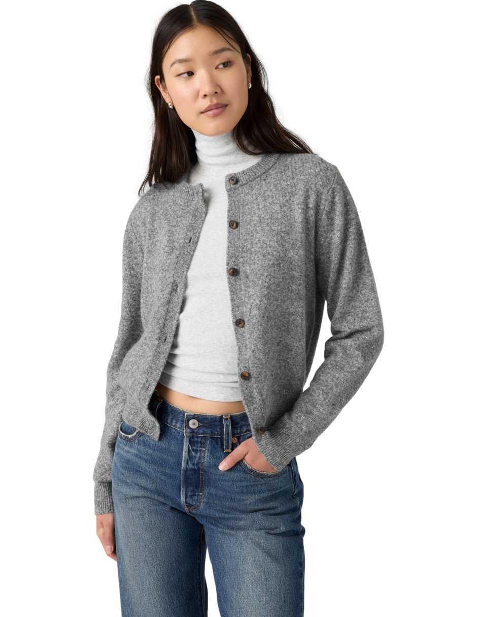 Suéter cuello redondo para mujer 4