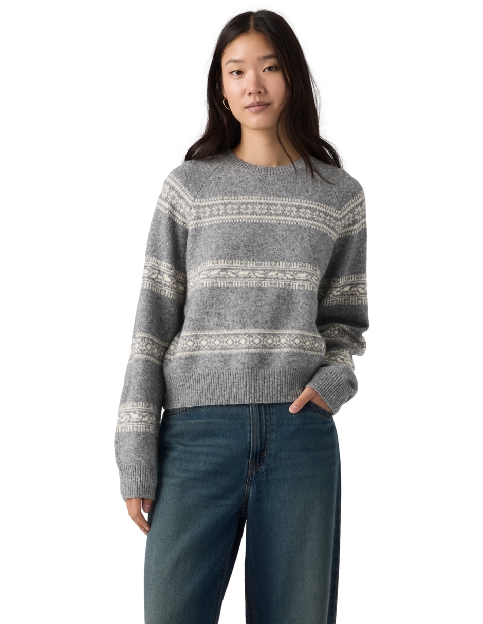 Suéter cuello redondo para mujer Suéter cuello redondo para mujer