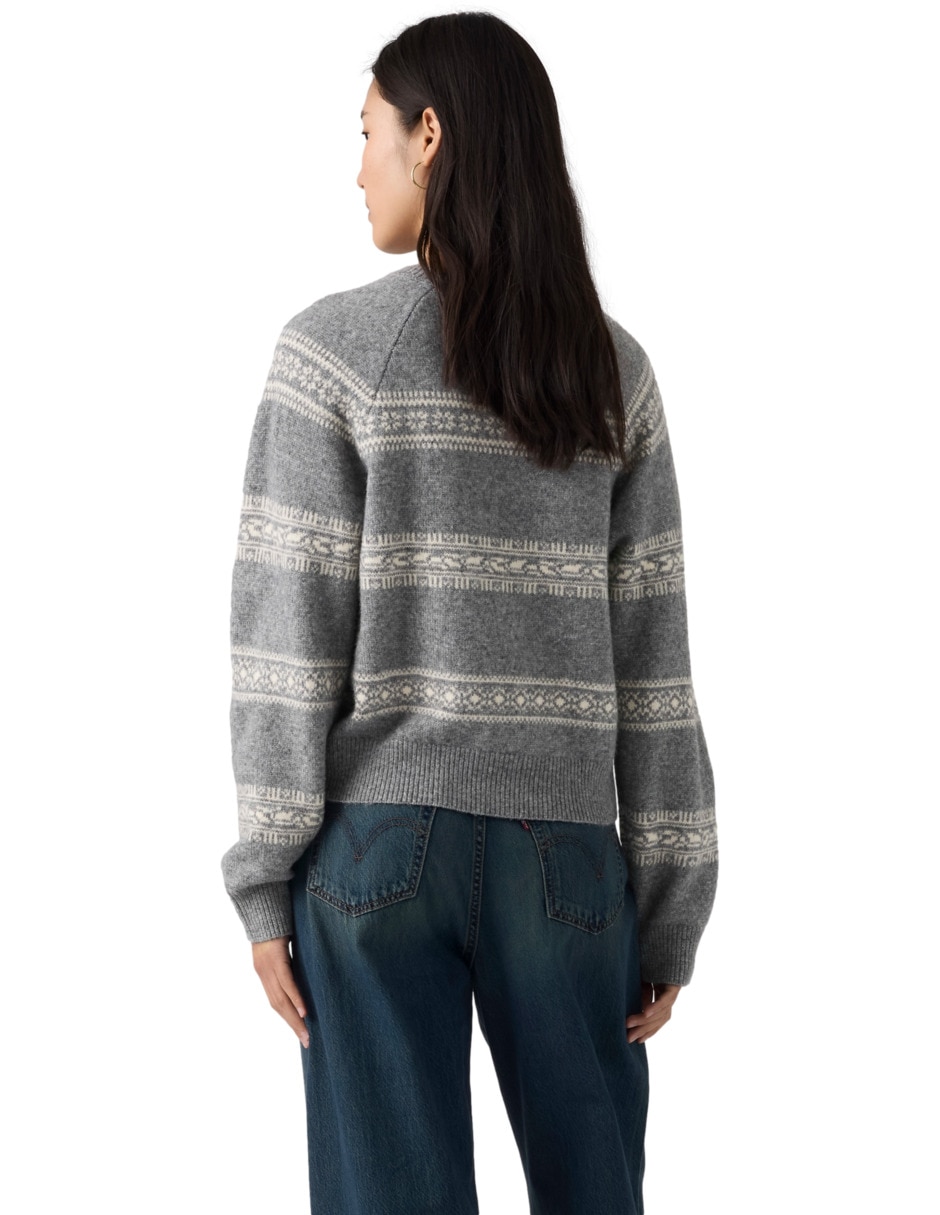 Suéter cuello redondo para mujer 2
