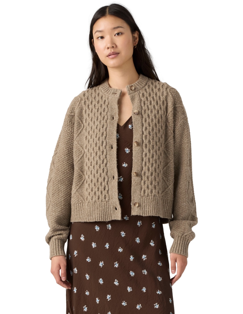 Suéter cuello redondo para mujer