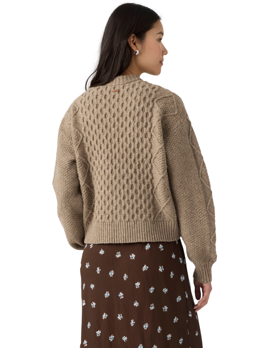Suéter cuello redondo para mujer 4