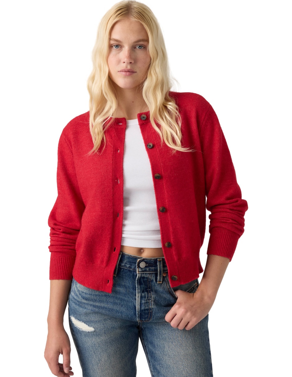 Suéter cuello redondo para mujer 4