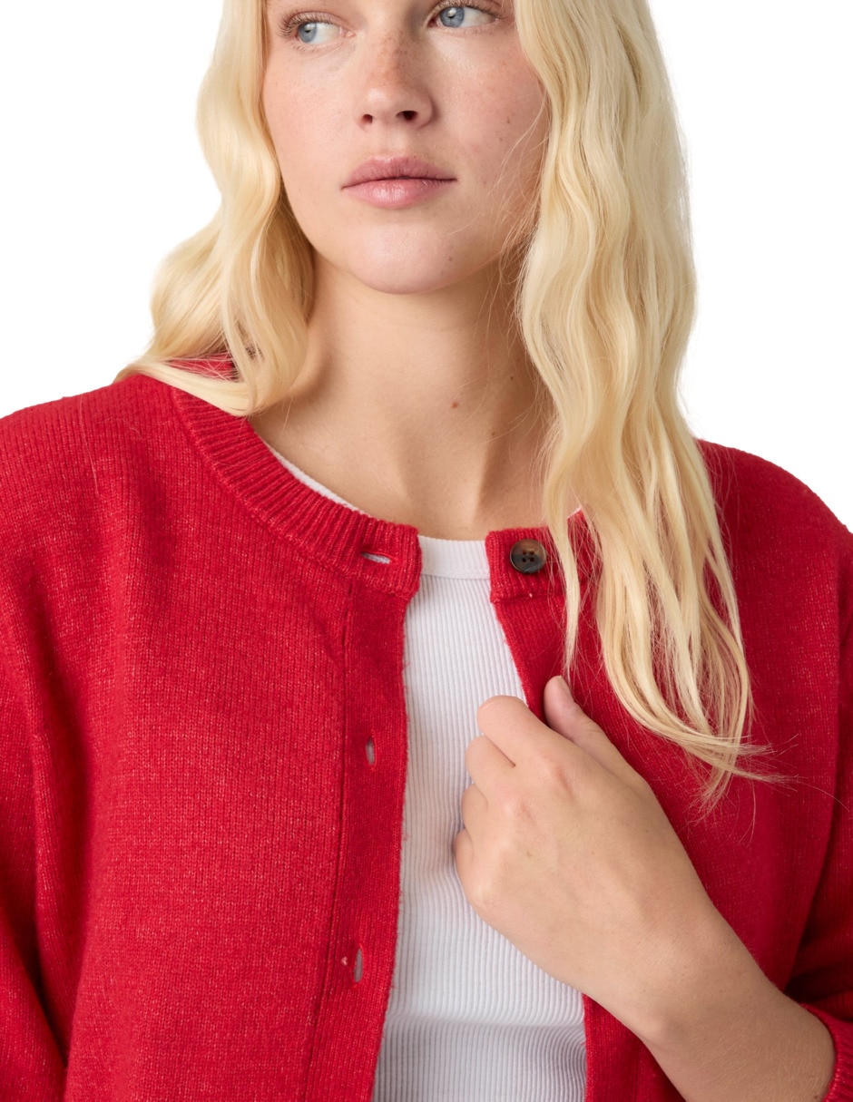 Suéter cuello redondo para mujer 3