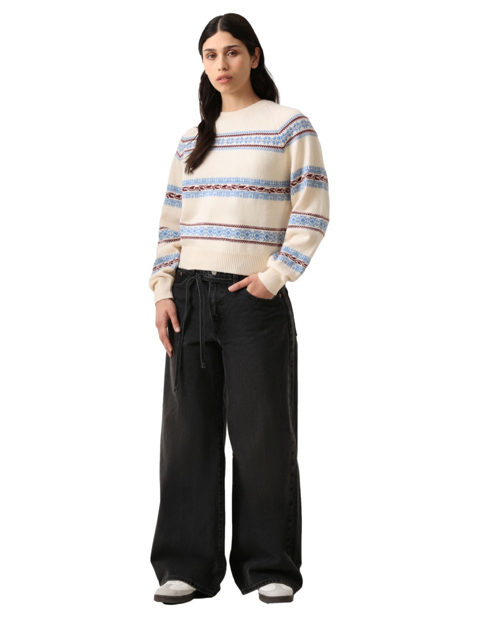 Suéter cuello redondo para mujer 4