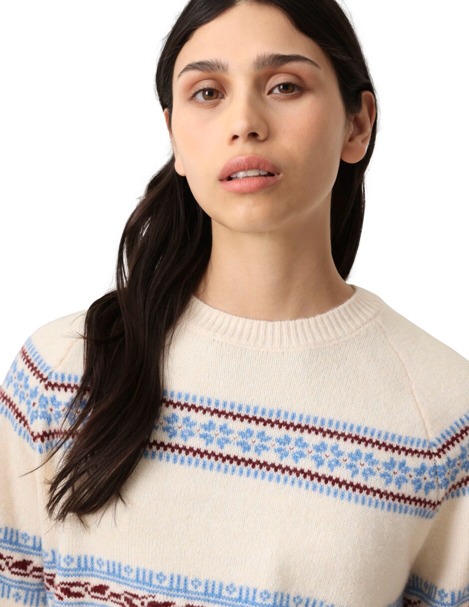 Suéter cuello redondo para mujer 6