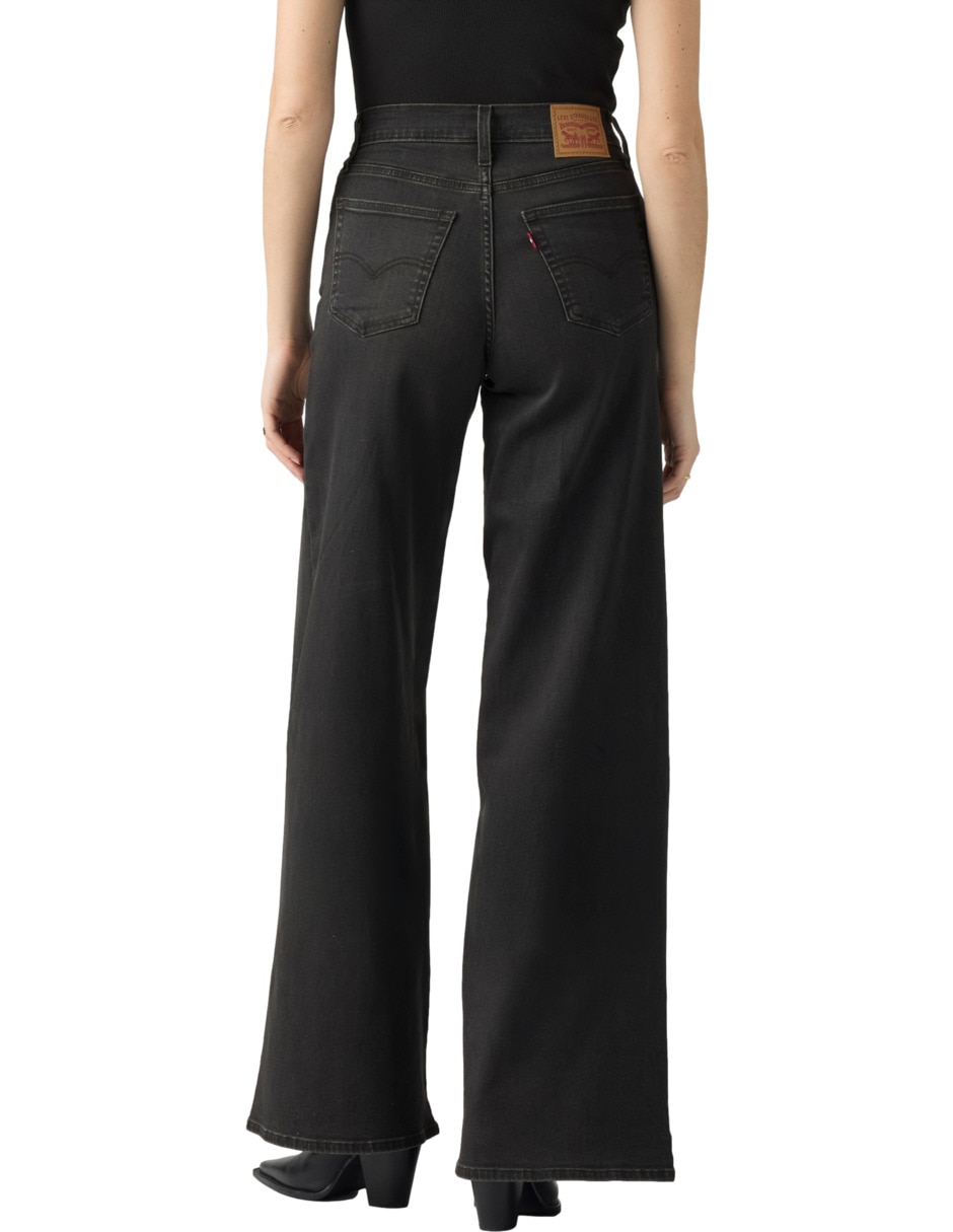 Jeans regular wide leg 728 corte media cintura para mujer 3