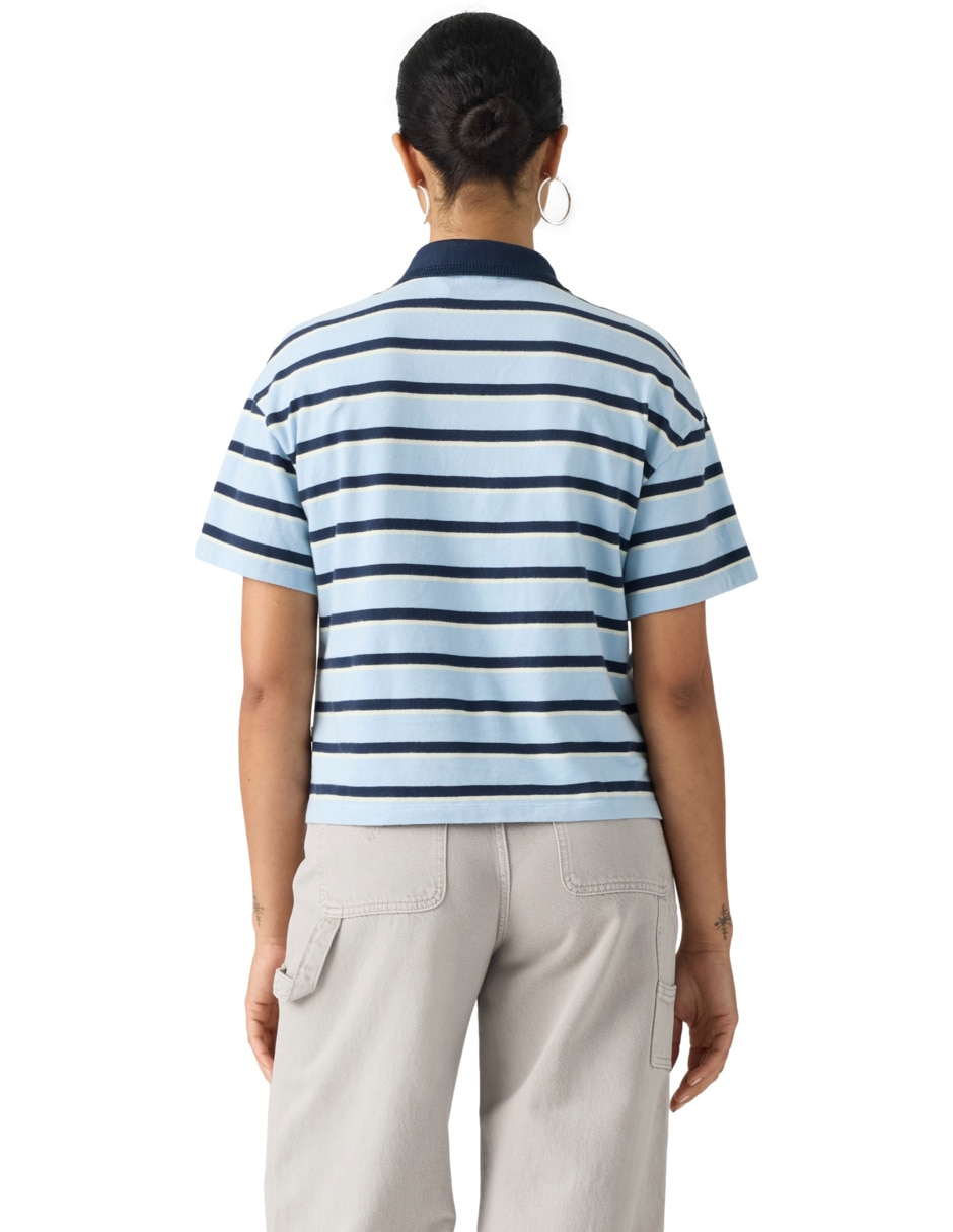 Playera manga corta cuello redondo para mujer 2