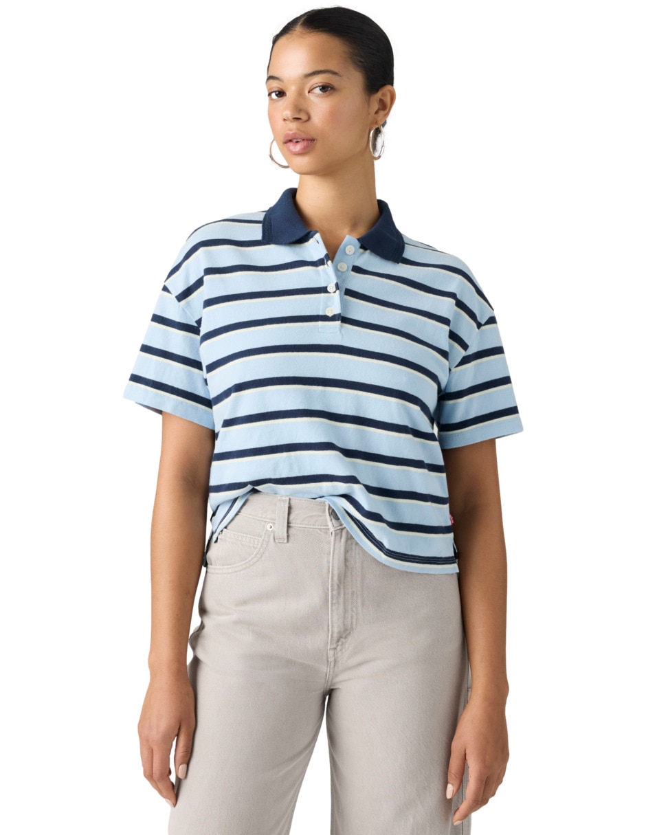 Playera manga corta cuello redondo para mujer 3