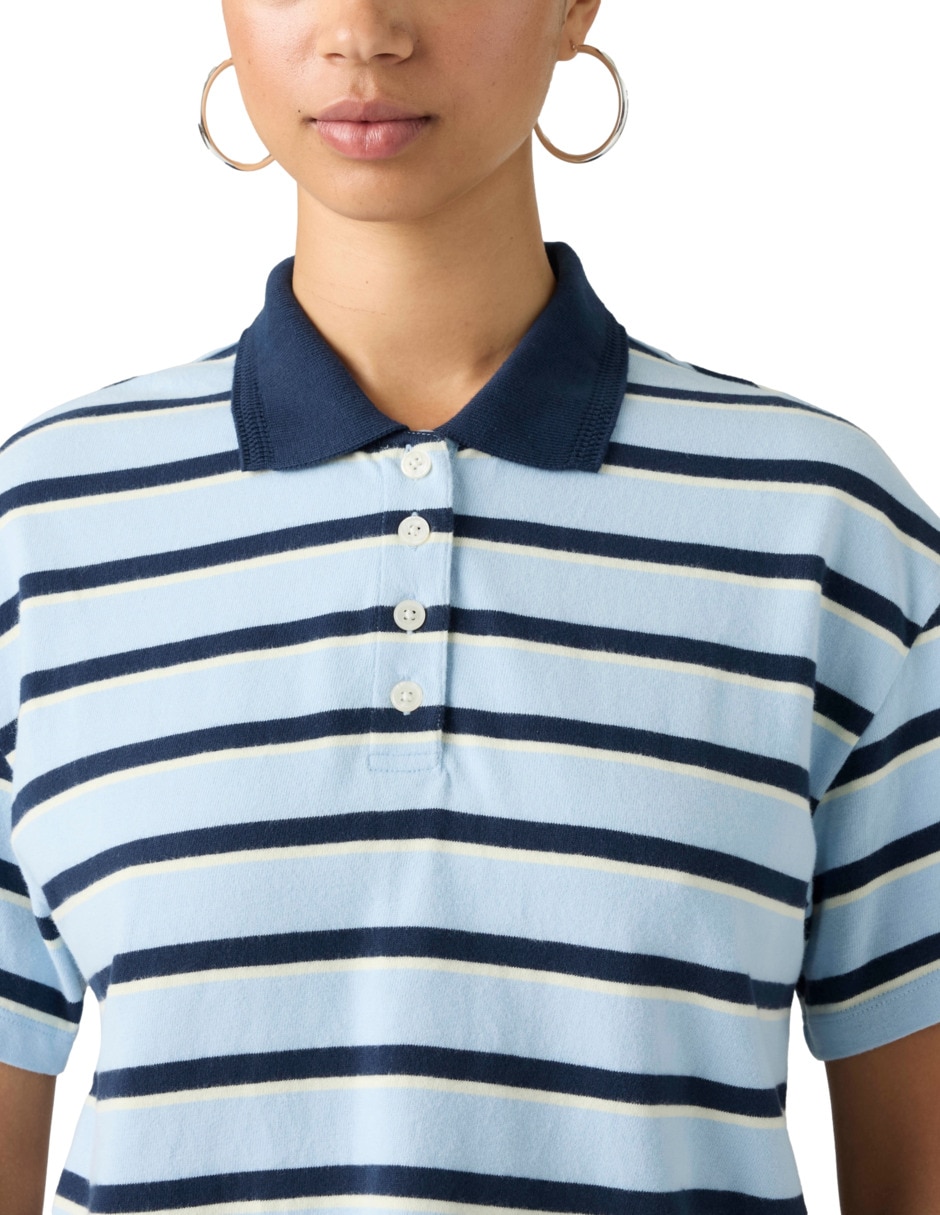 Playera manga corta cuello redondo para mujer 4