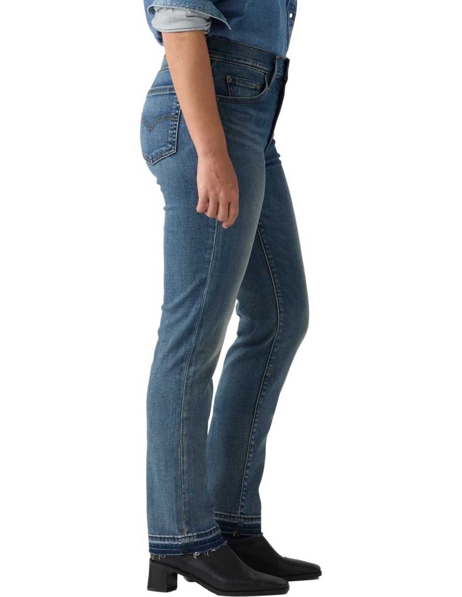 Jeans regular slim 722 corte media cintura para mujer 2