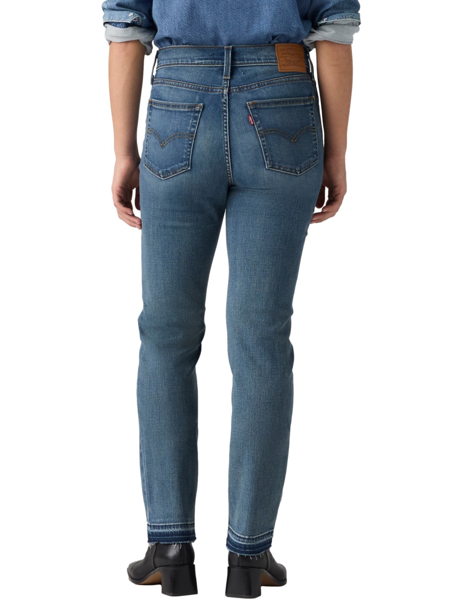 Jeans regular slim 722 corte media cintura para mujer 3