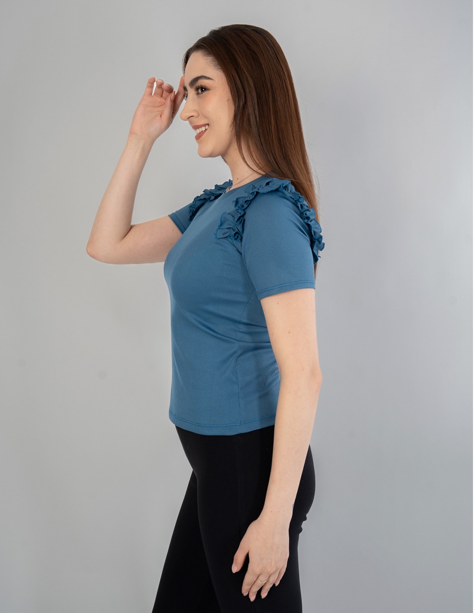 Blusa manga corta para mujer 2