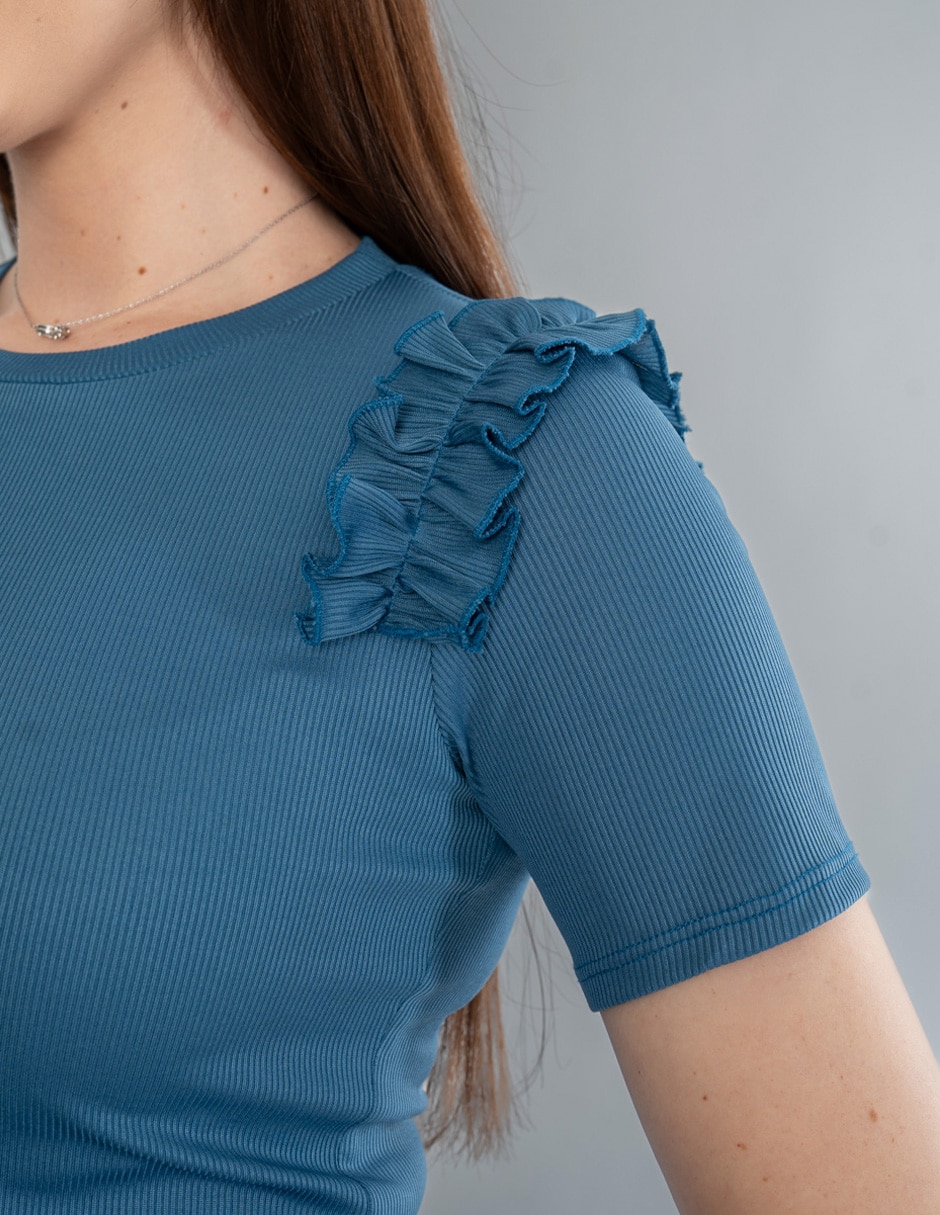 Blusa manga corta para mujer 3