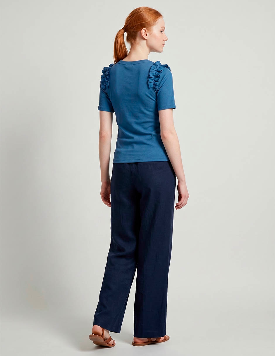 Blusa manga corta para mujer 5