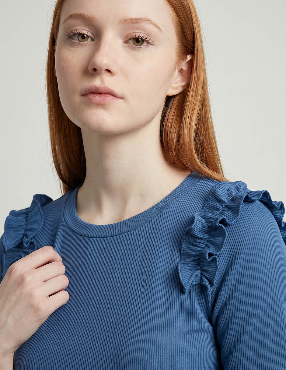 Blusa manga corta para mujer 4