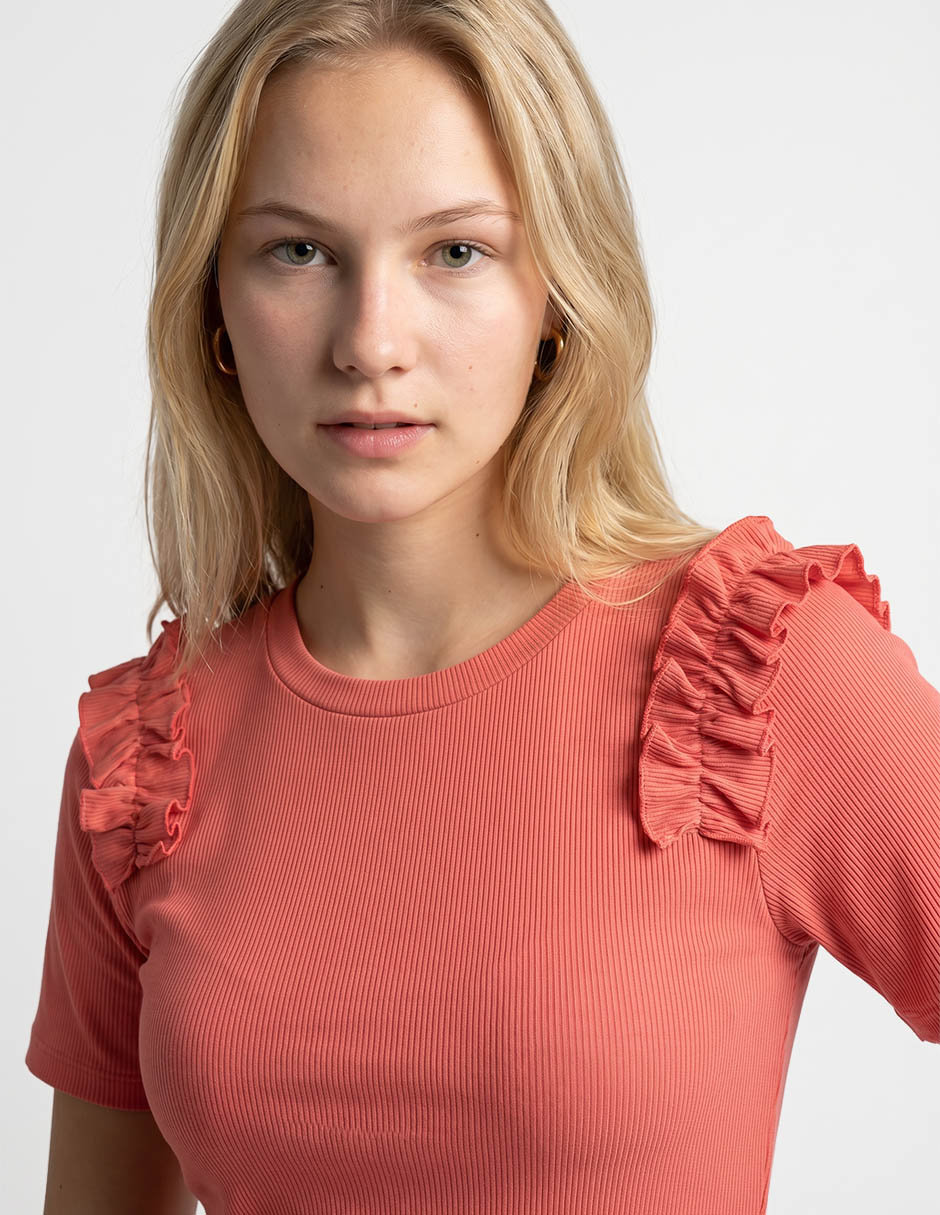 Blusa salsa manga corta para mujer