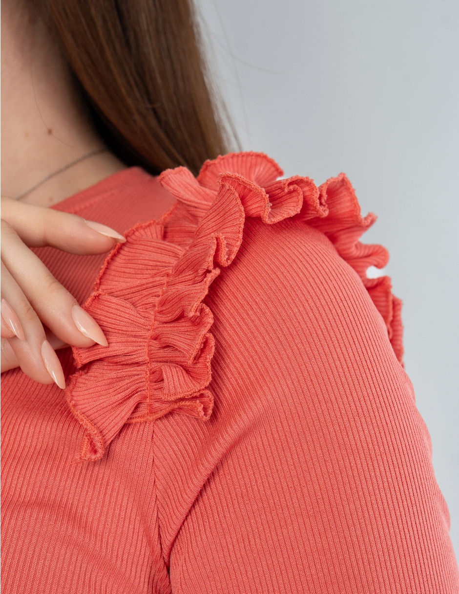 Blusa salsa manga corta para mujer