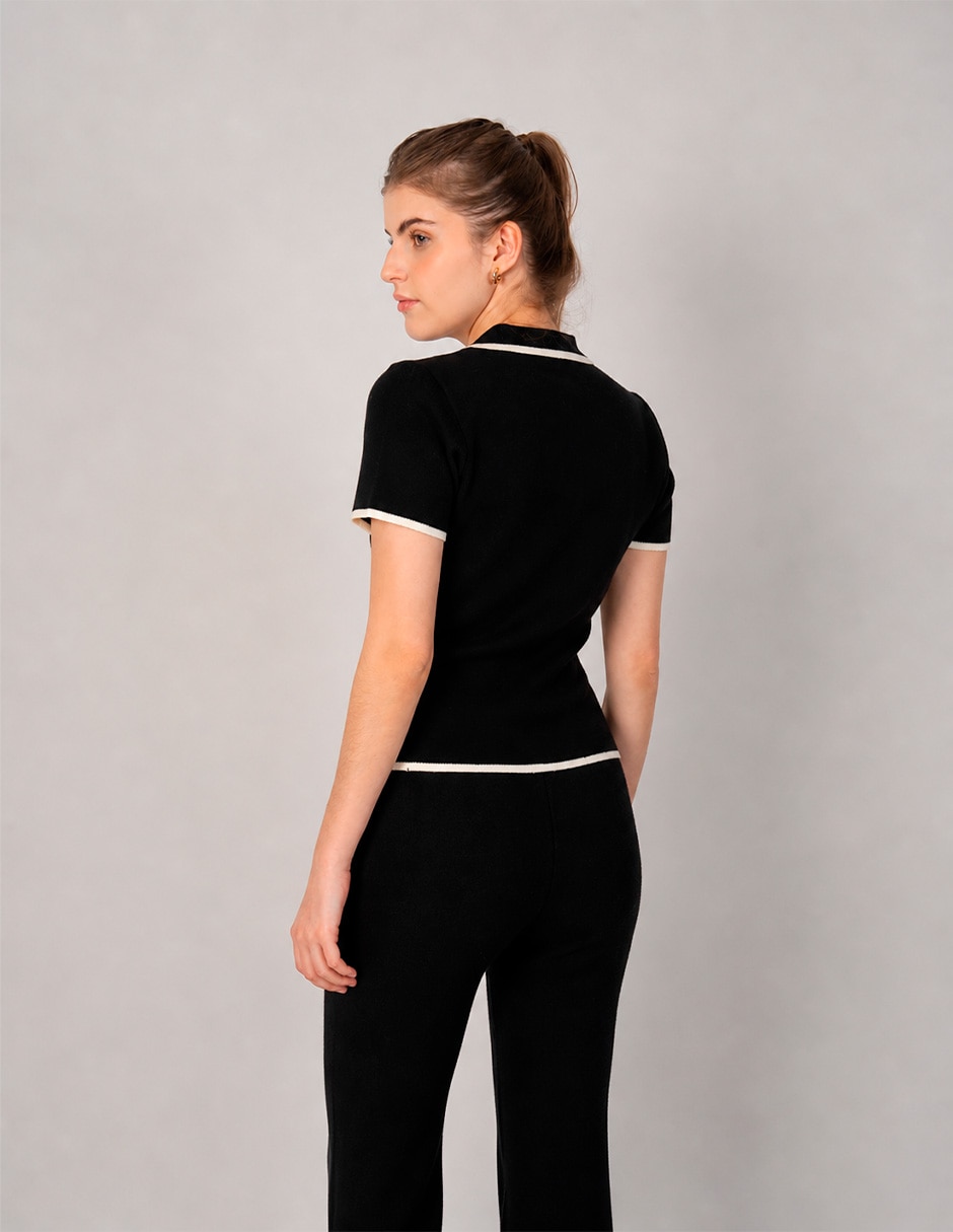 Suéter cuello Camisero para mujer 3