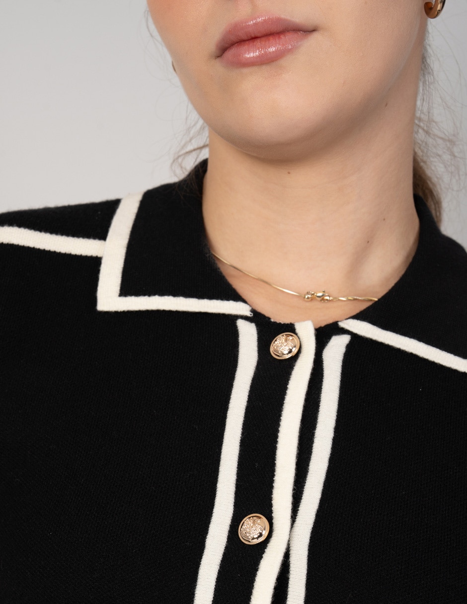 Suéter cuello Camisero para mujer 4