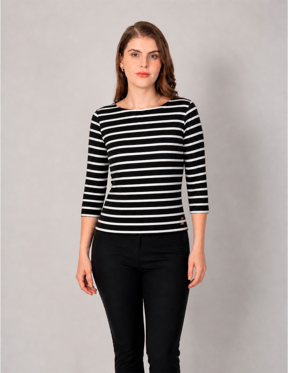 Blusa manga 3/4 para mujer Blusa manga 3/4 para mujer