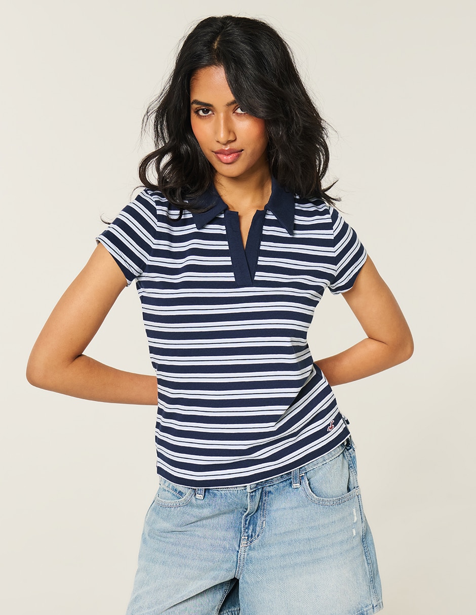 Playera tipo polo para mujer 2