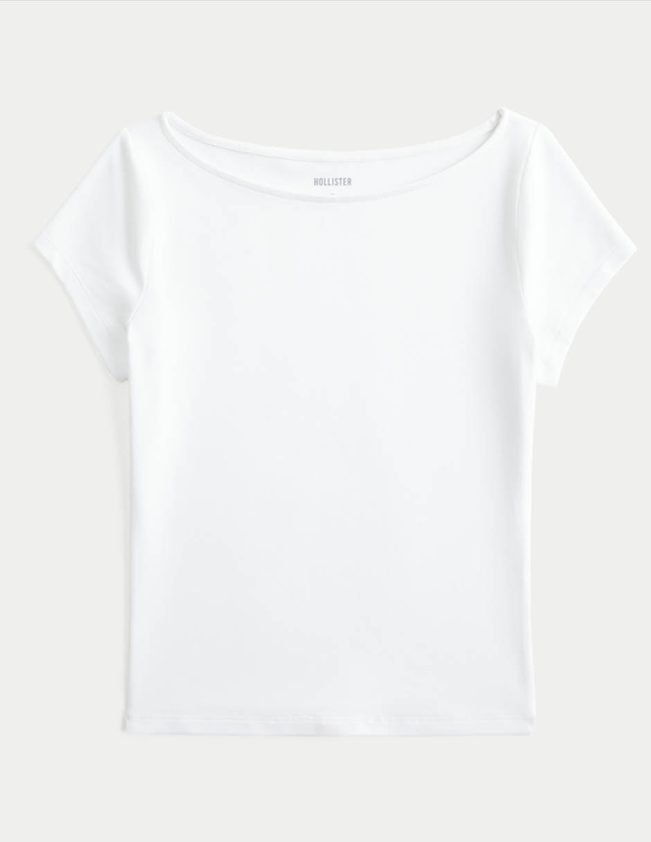 Playera manga corta cuello ojal para mujer Playera manga corta cuello ojal para mujer