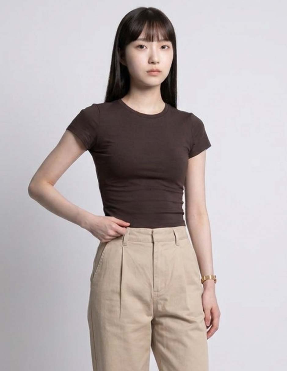 Playera manga corta hollister cuello redondo para mujer