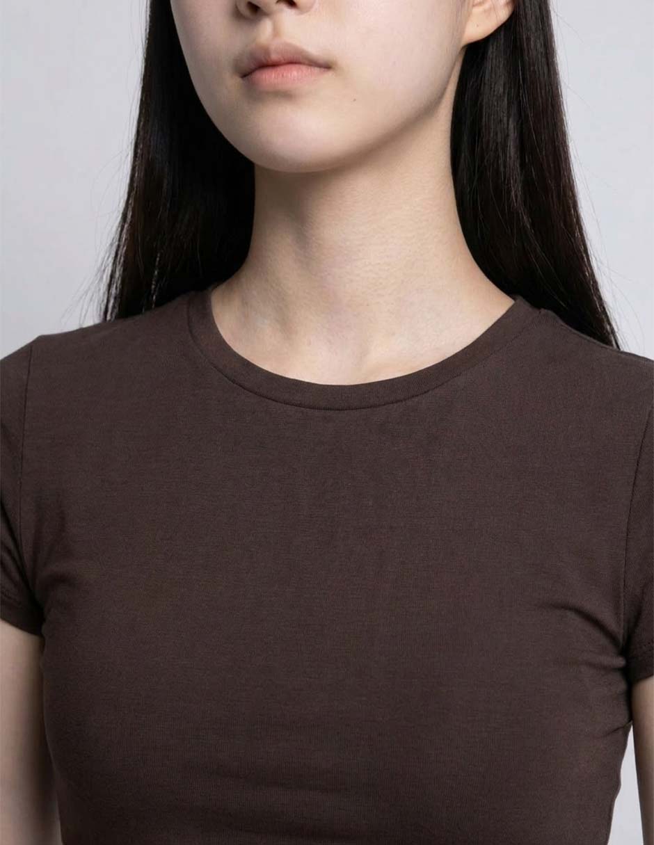 Playera manga corta hollister cuello redondo para mujer