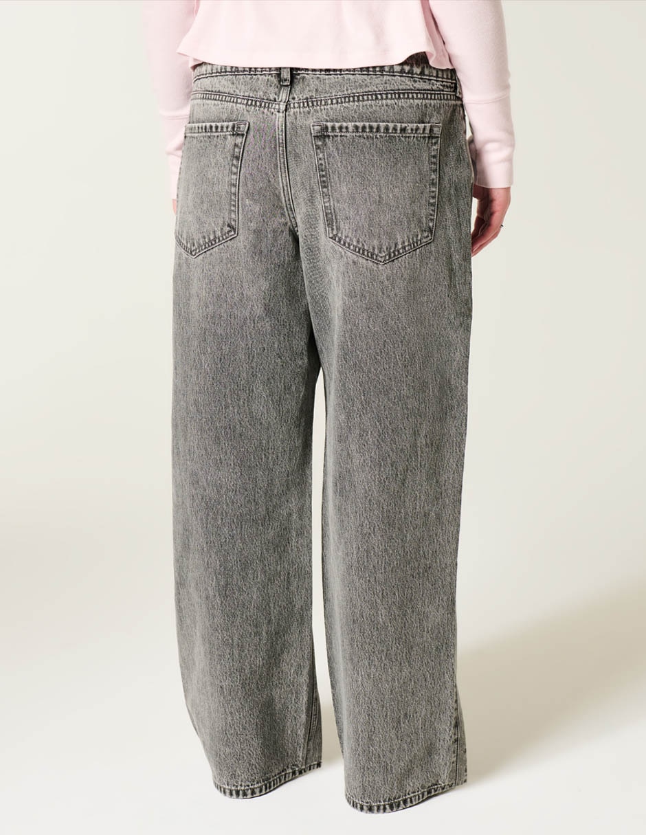 Jeans baggy baja para mujer 2