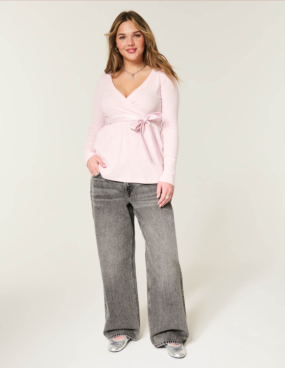 Jeans baggy baja para mujer 3
