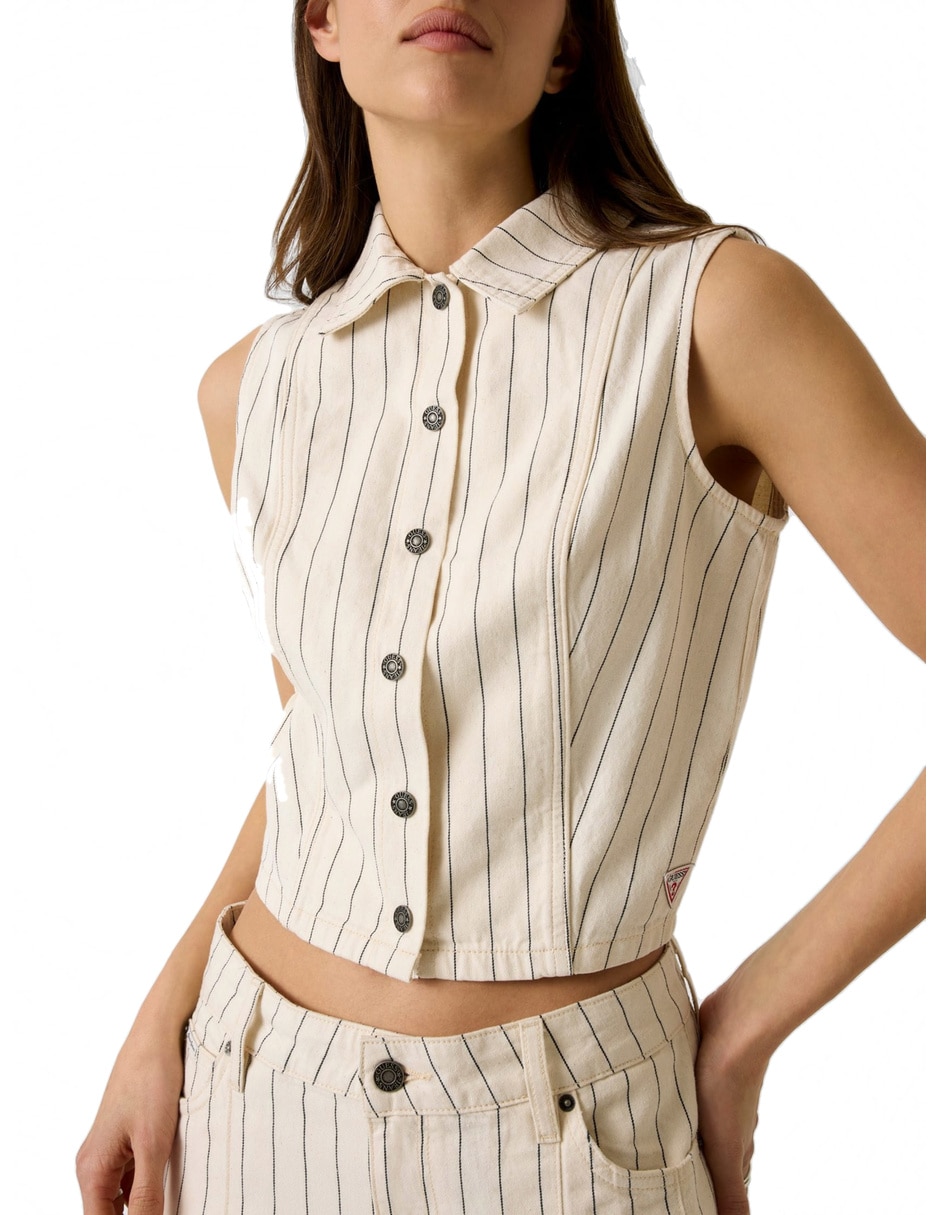 Blusa sin manga para mujer 2