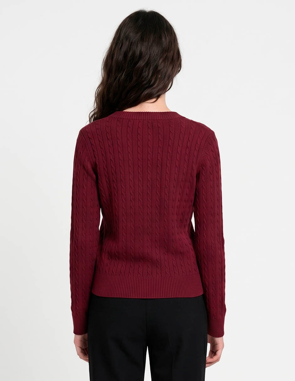 Suéter cuello redondo para mujer 2