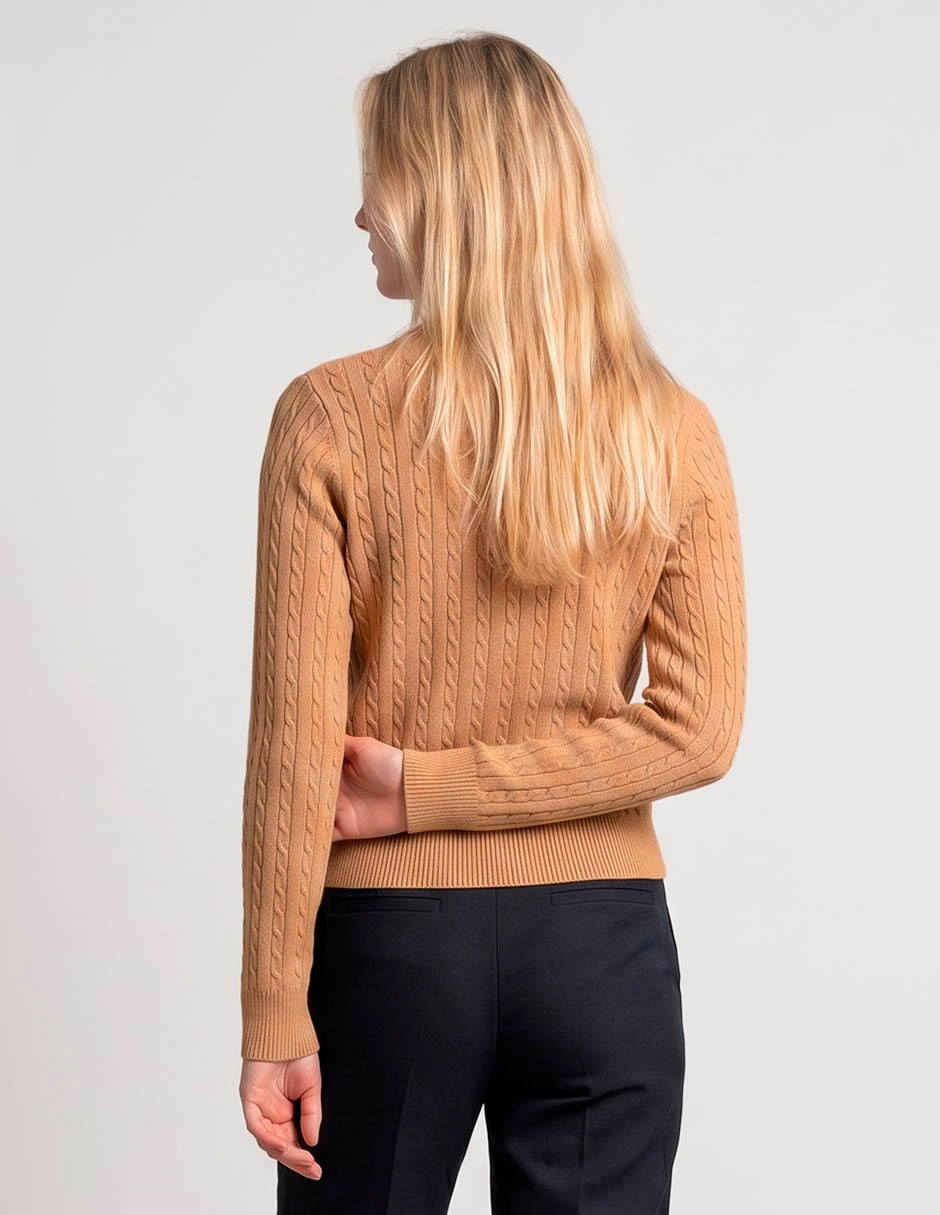 Suéter cuello redondo para mujer
