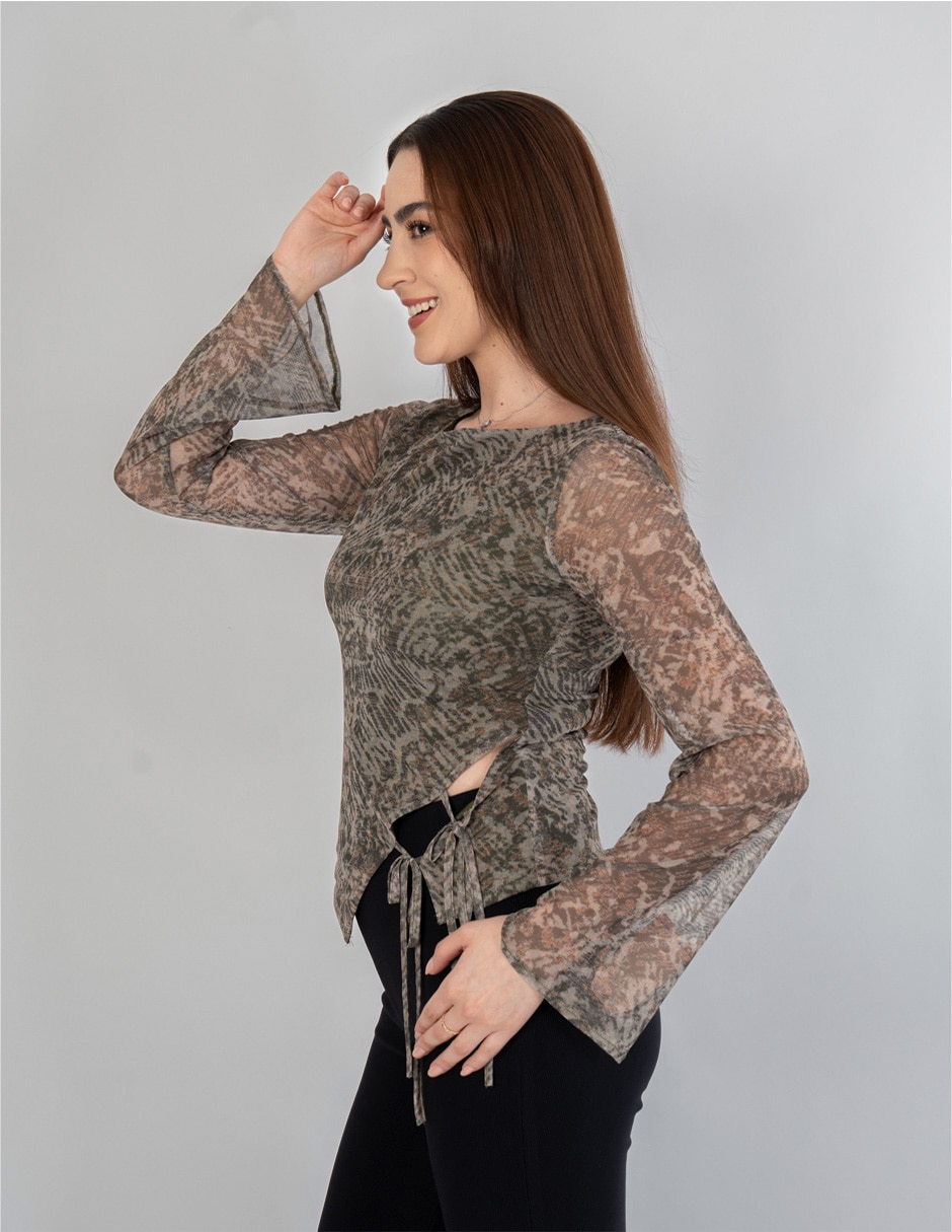 Blusa manga larga para mujer 2