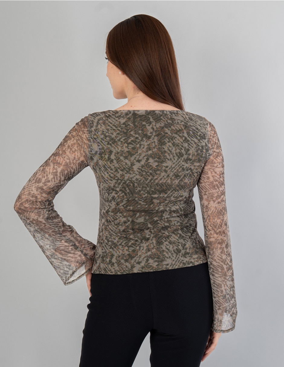 Blusa manga larga para mujer 4