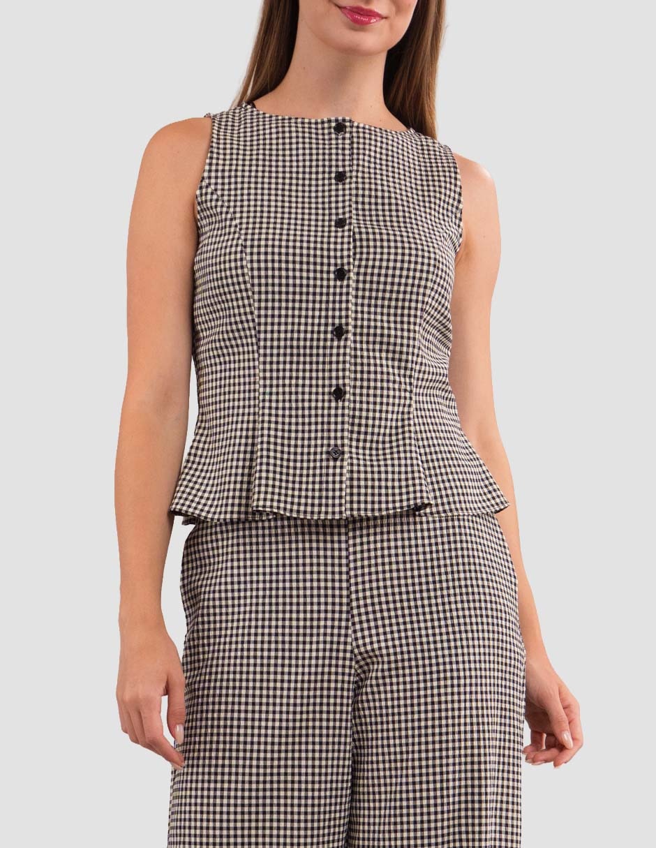 Blusa sin manga para mujer 2