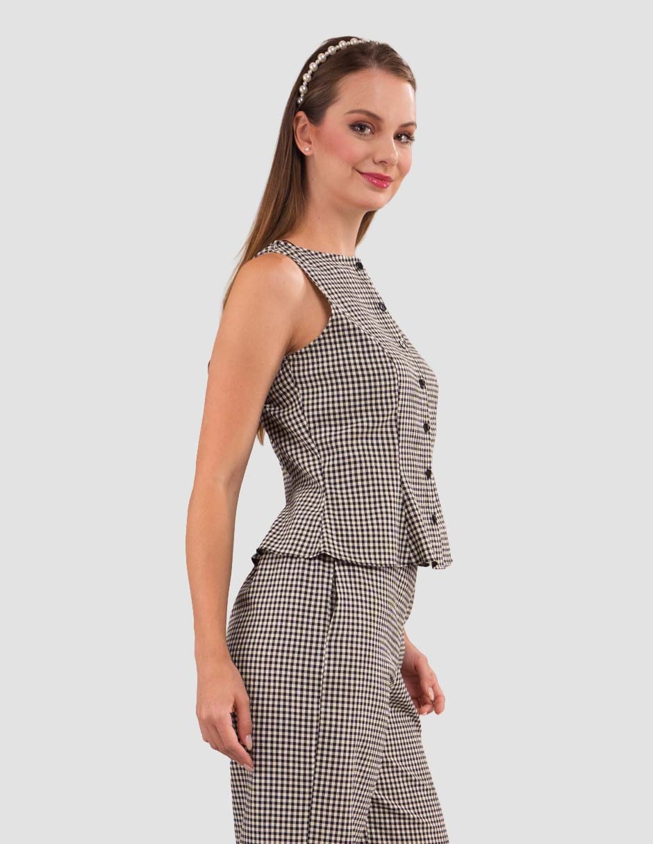Blusa sin manga para mujer 4