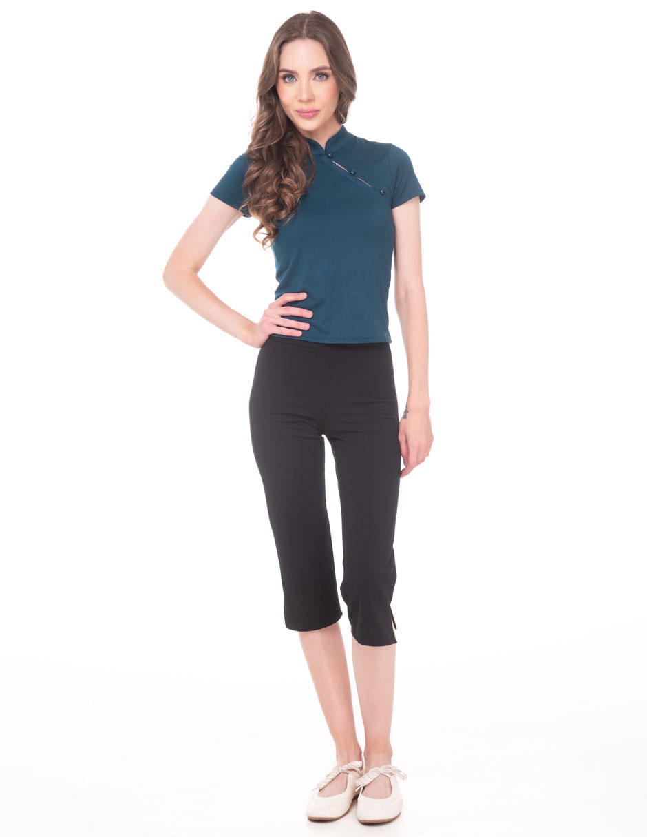 Blusa manga corta para mujer 4