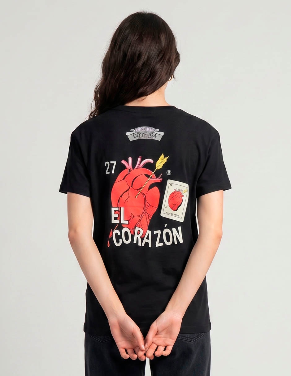 Playera manga corta cuello redondo para mujer 2