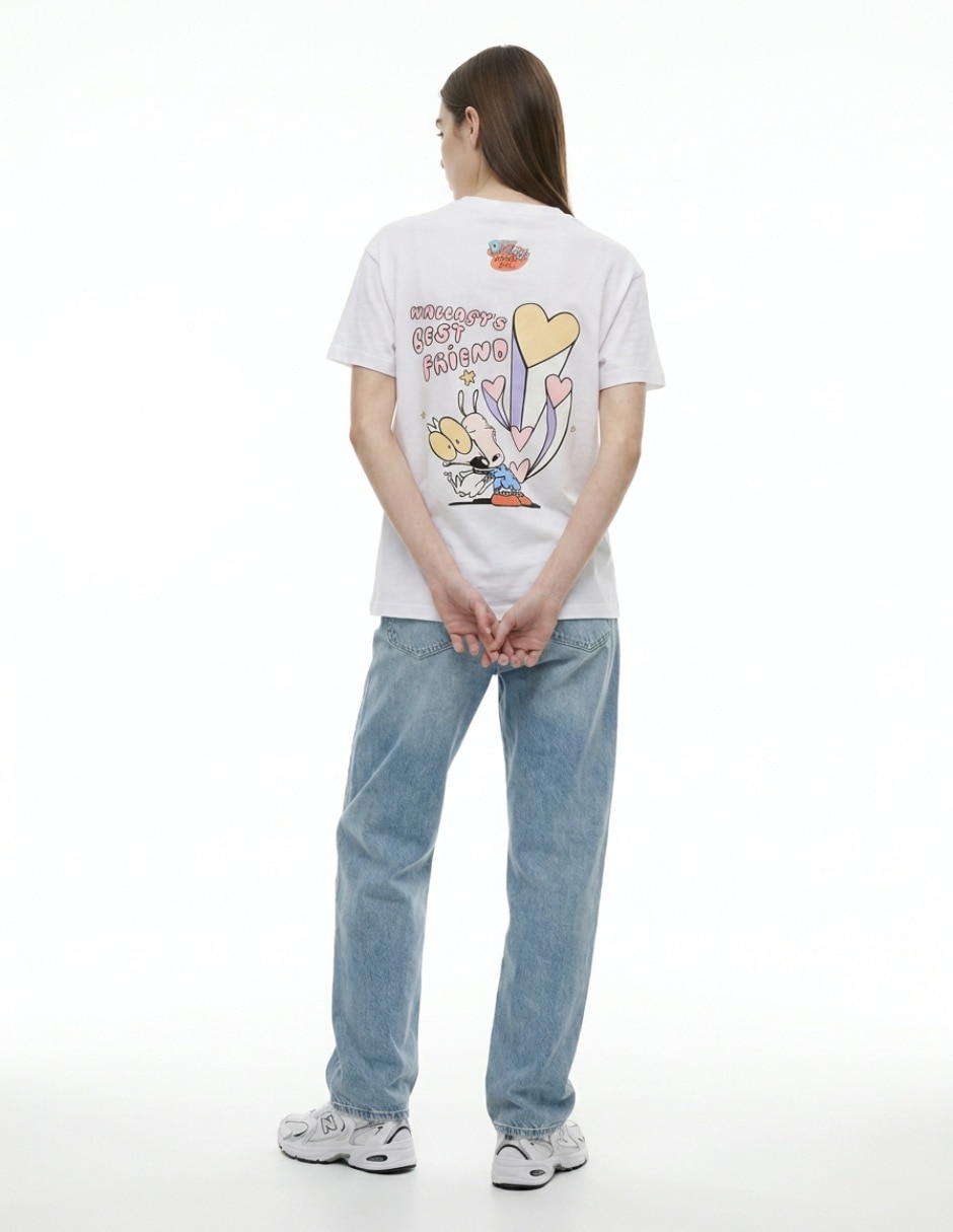 Playera manga corta cuello redondo para mujer 2