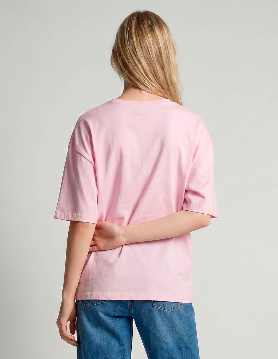 Playera manga corta cuello redondo para mujer 2