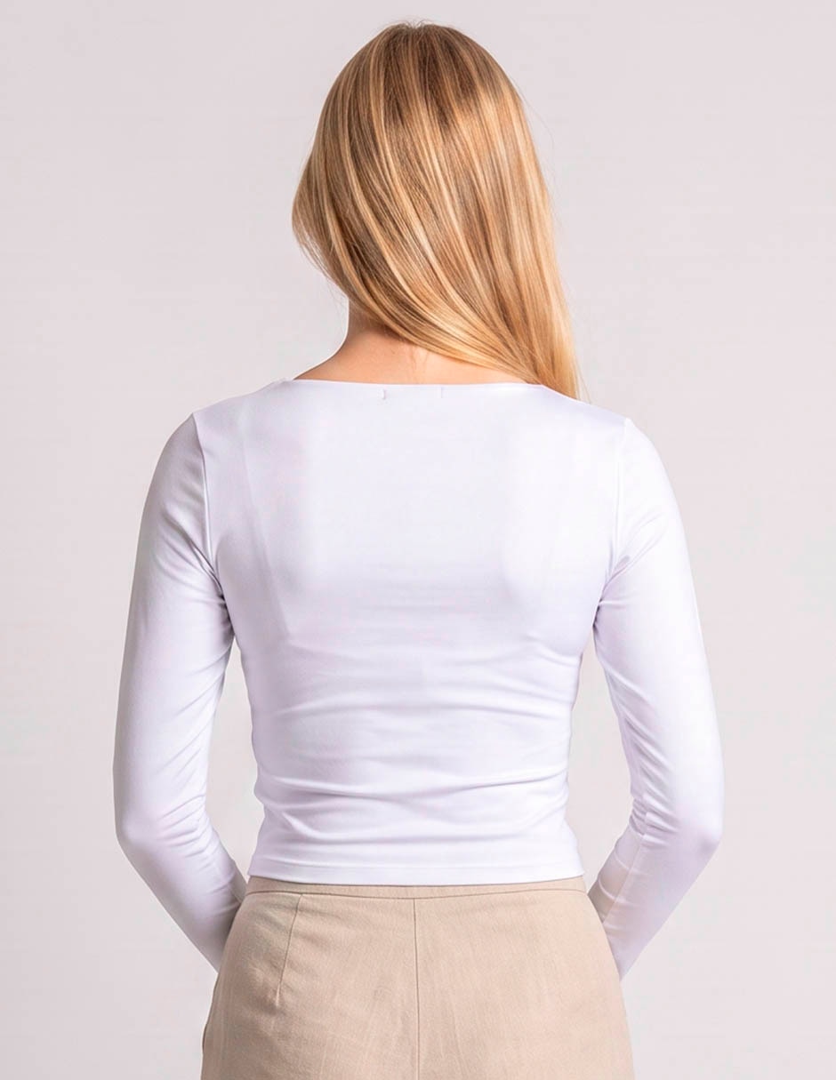 Playera manga larga para mujer 2