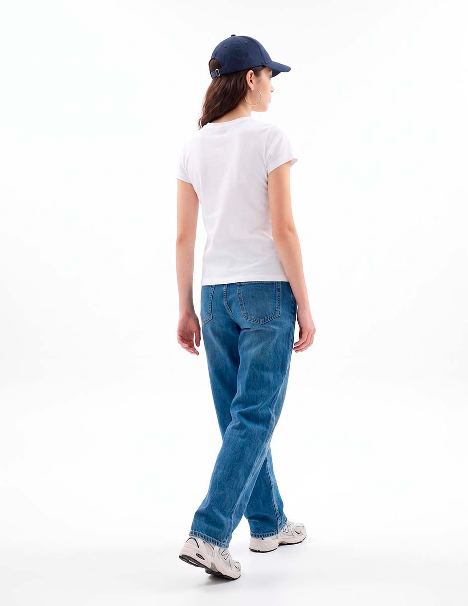 Playera manga corta cuello redondo para mujer 2