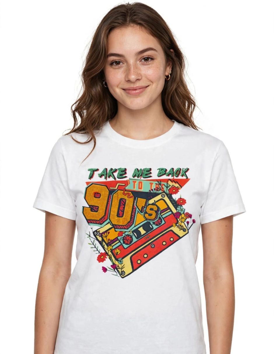 Playera manga corta cuello redondo para mujer Playera manga corta cuello redondo para mujer