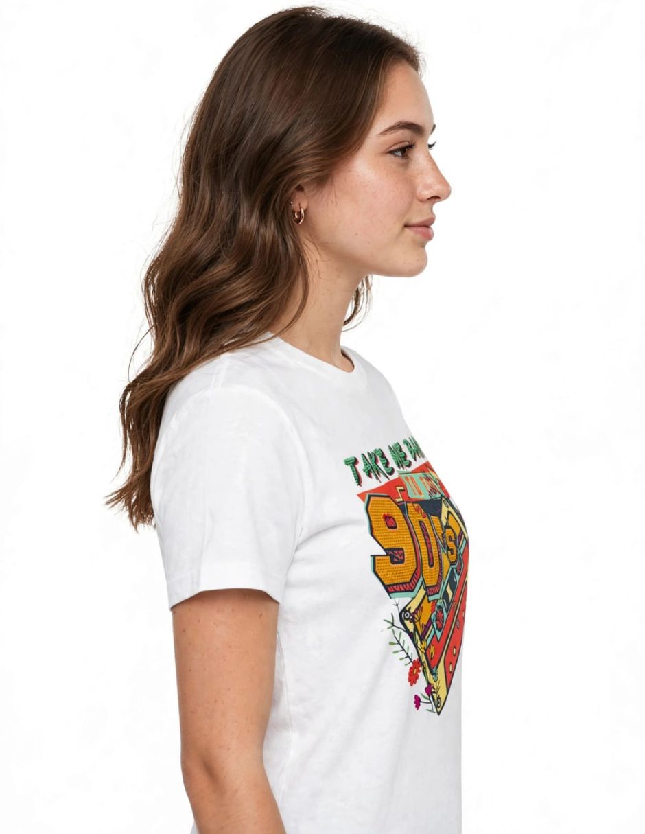 Playera manga corta cuello redondo para mujer 2